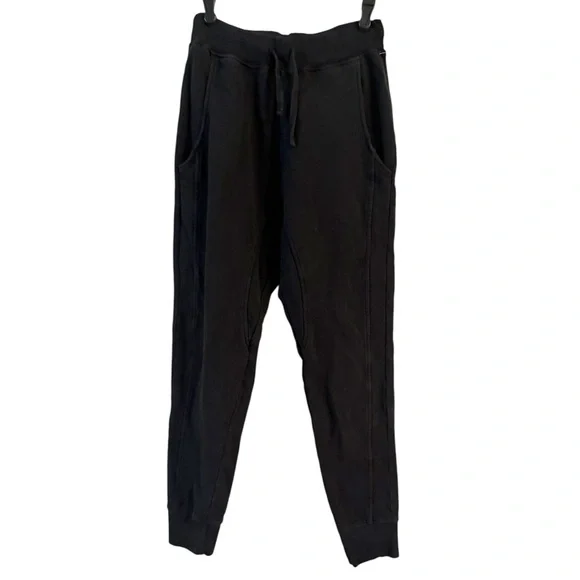JOAH BROWN Stadium Joggers Drawstring Waist Black Cotton Size Small Pants & Jumpsuits